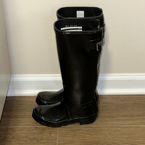 Hunter Original Tall Gloss Rain Boots NEW - Picture 10 of 12